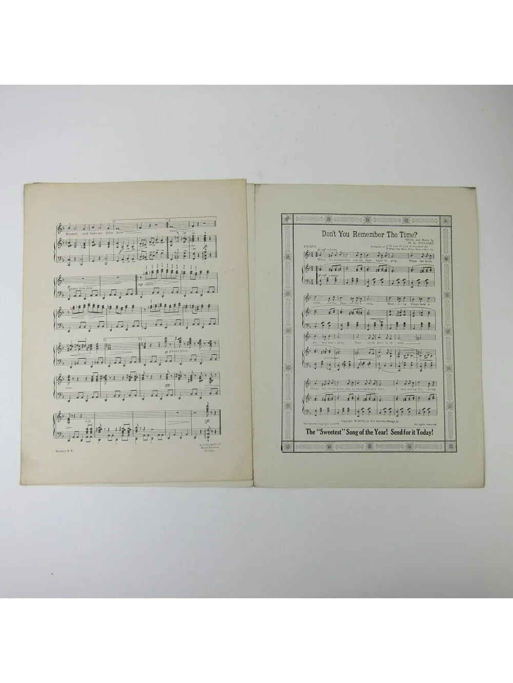 Sheet Music Kismet Arabian Fox Trot Herschel Henlere Guido Diero Antique 1920